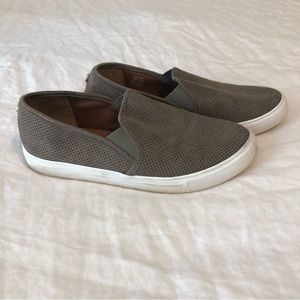 Steve Madden Taupe Fabric Slip-On Shoes